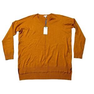 Tea N Rose Burnt Orange Lightweight Long Sleeve Sweater S NWT